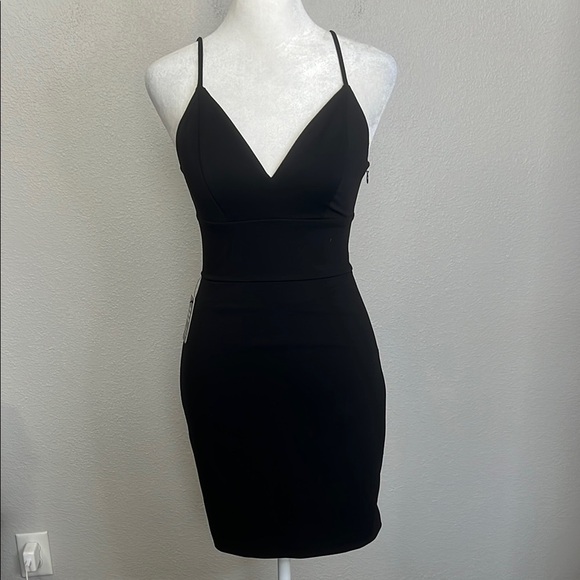 Express Spaghetti Strap Pencil Dress Black Size XXS NWT - Picture 1 of 9